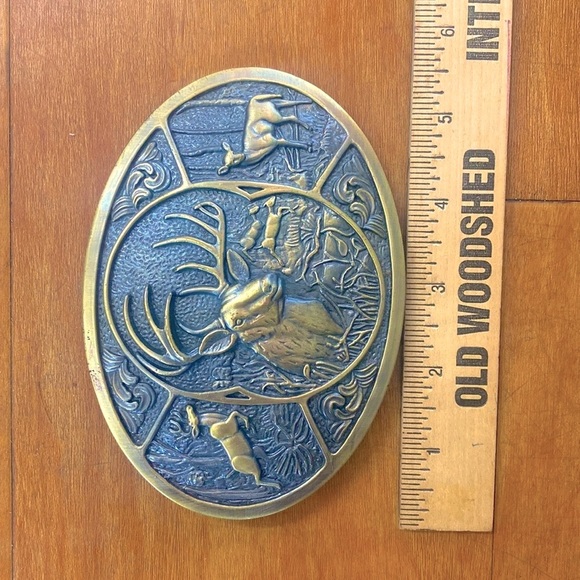 LRG BRASS BELT BUCKLE - Picture 3 of 4